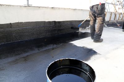 Flat Roof Coating Application